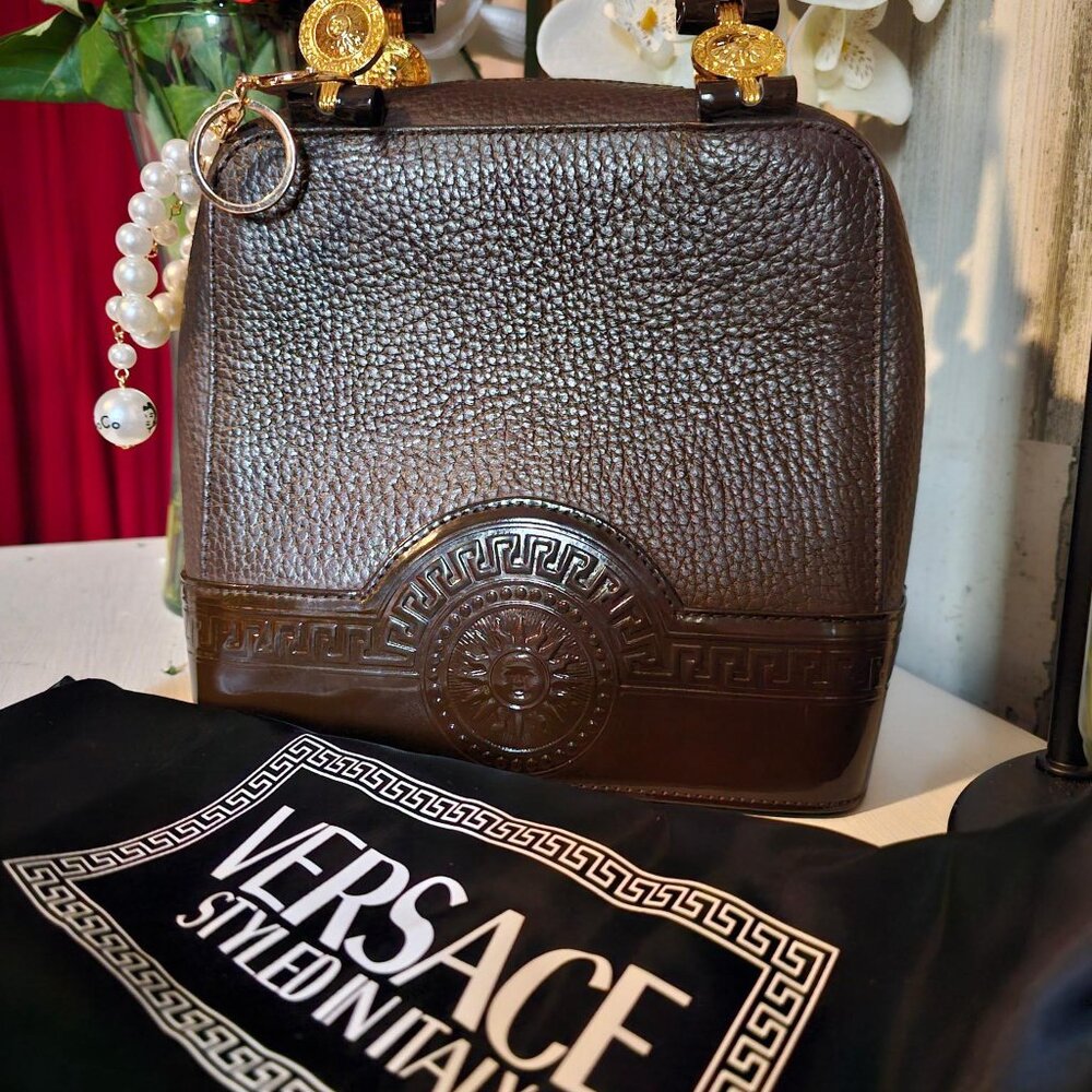 Versace Brown mini tote